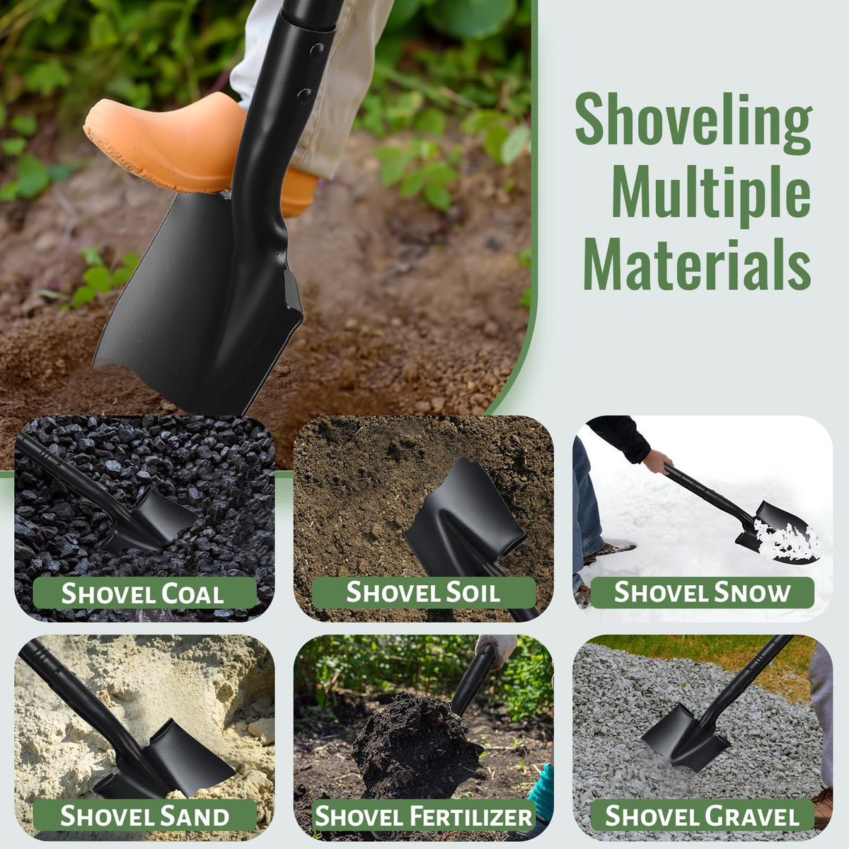 ABtool camping and trenching shovel for outdoor tasks