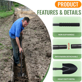 ABtool ergonomic non-slip handle supports comfortable long use