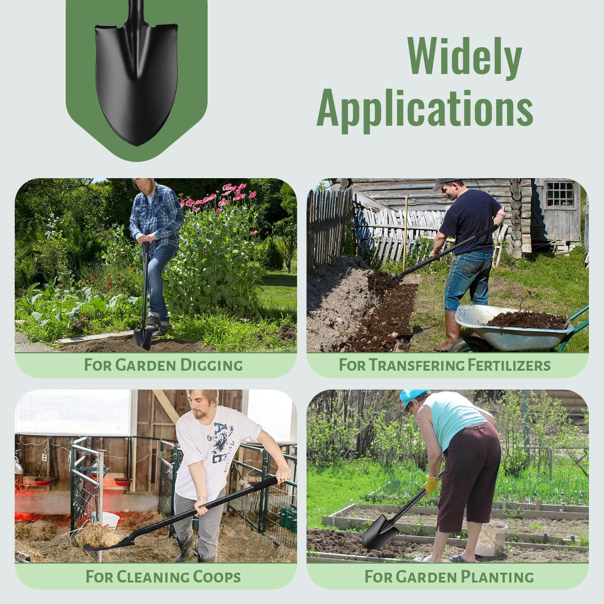 ABtool portable and durable shovel for storage and travel