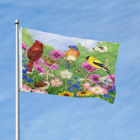 Abucaky 3x5 banner fits most standard flagpoles.