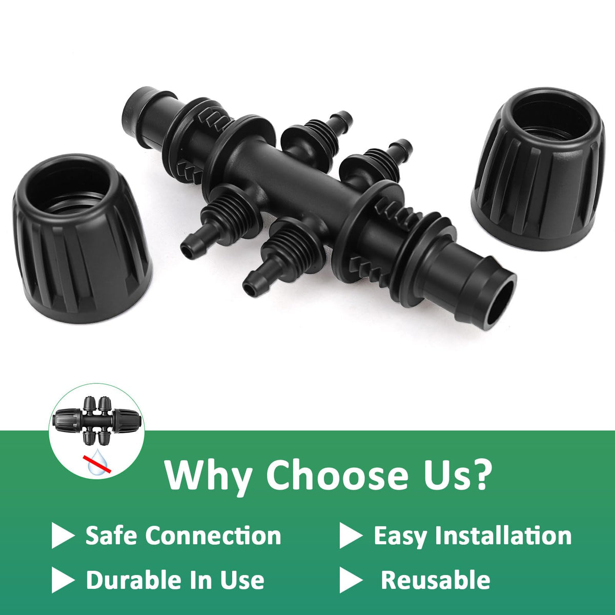 Abuntor elevated garden irrigation kit enables flexible layouts.