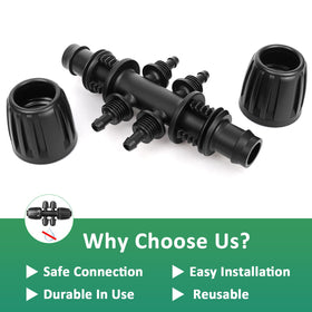 Abuntor elevated garden irrigation kit enables flexible layouts.