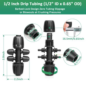 Abuntor push-on barbed fitting with twist lock.