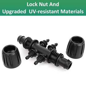 Abuntor UV-resistant drip irrigation parts endure outdoors.