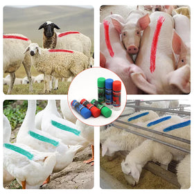 Abustle Pig Livestock Marker rotating-core for smooth, lipstick-style marking.