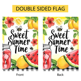 abzdfty Outdoor garden flag hanging on a fence to add seasonal charm