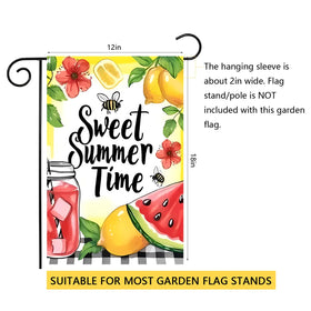 abzdfty Patio flag swaying in breeze with vivid colors