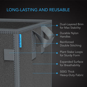 AC Infinity 500G thick nonwoven fabric closeup highlighting durability and airflow