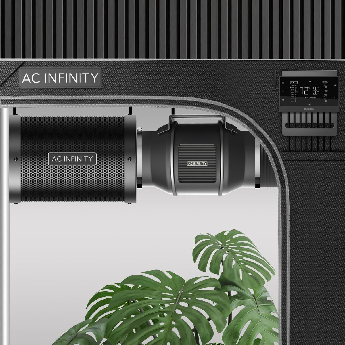 AC Infinity 402 CFM fan offers strong airflow with low noise for discreet operation