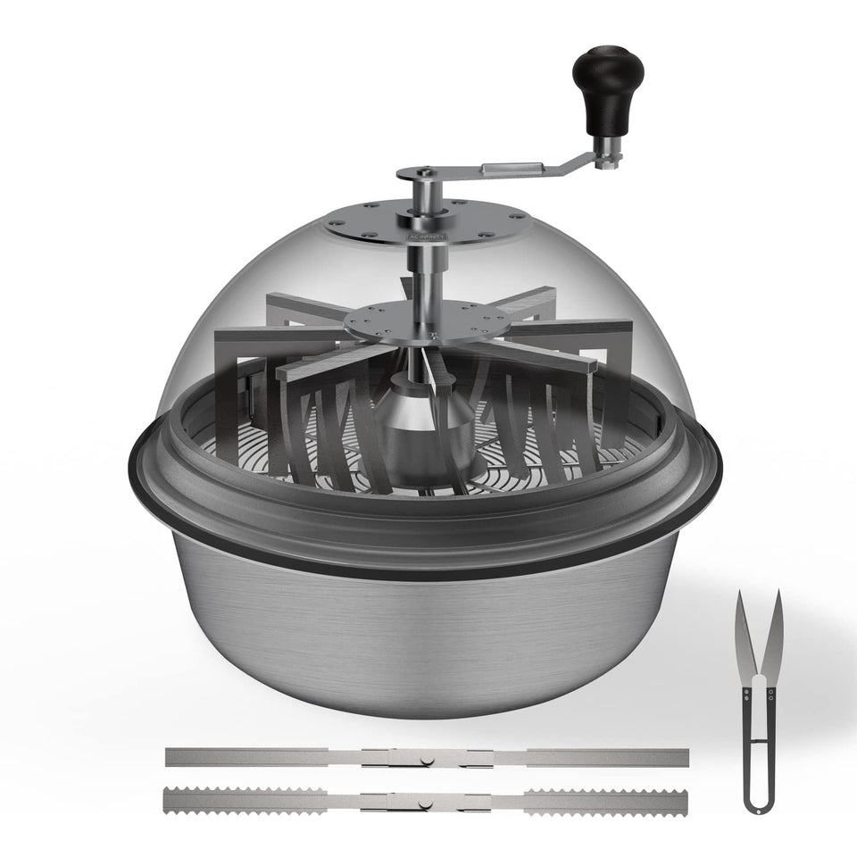AC Infinity Bud Leaf Bowl Trimmer 16-inch dome view for precise, visible trimming.