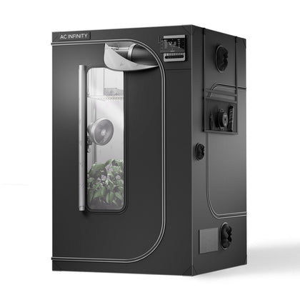 AC Infinity CloudLab 866 front view shows sturdy 1 in steel poles for stability.