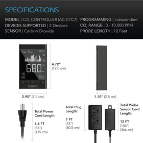 AC Infinity night schedule helps align CO2 with off hours.