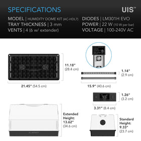 AC Infinity vent extension panels improve airflow and humidity management.