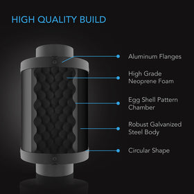 AC Infinity galvanized steel body designed for corrosion resistance in harsh environments