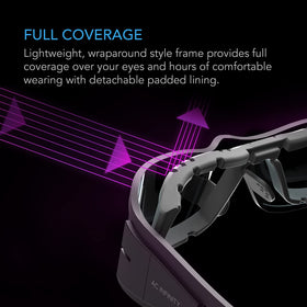AC Infinity Grow Room Glasses gray lens preserves full-spectrum color accuracy during tasks
