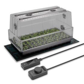 AC Infinity Heavy-Duty Dome 6x12 shows clear light penetration and humidity control.