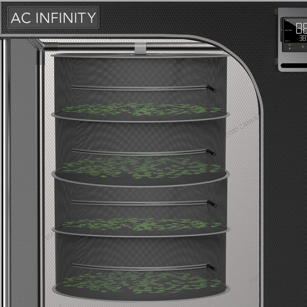 AC Infinity Herb Drying Rack designed to fit within 2x2 grow tents
