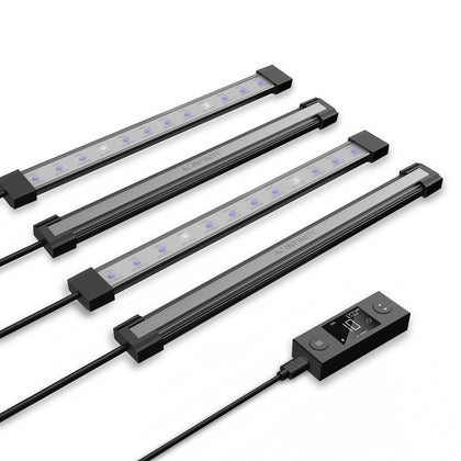 AC Infinity Ionbeam U4 four UV LED bars ready for mounting to boost spectrum.