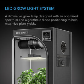 AC Infinity Ionboard S22 dimmable panel for customizable light intensity.