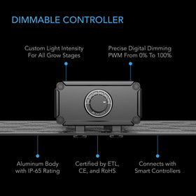 AC Infinity Ionboard S22 Samsung LM301H diodes for efficient, deep canopy penetration.