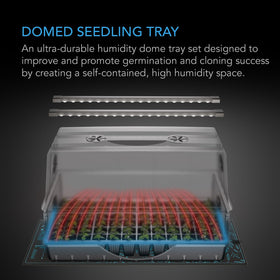 AC Infinity LED grow light bars with Samsung LM301H EVO deliver efficient lighting for seeds.
