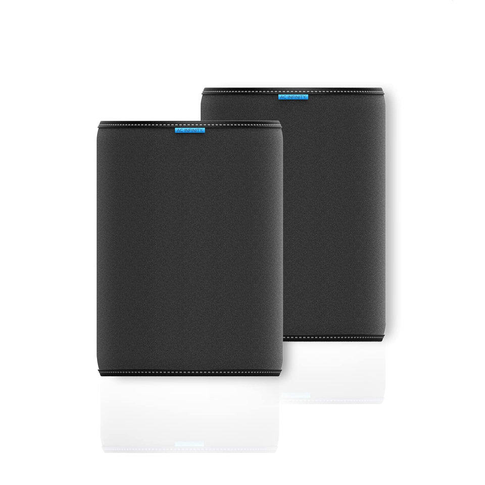 AC Infinity pre-filter cloth 4inch sleeve protecting carbon filters from debris while preserving airflow.
