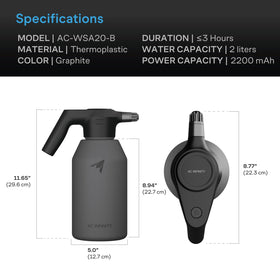 AC Infinity quiet sprayer minimizes disruption during plant care.