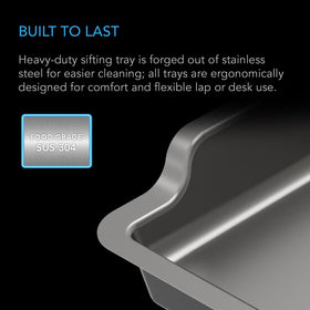 AC Infinity stainless steel tray with food-grade surface for easy cleaning