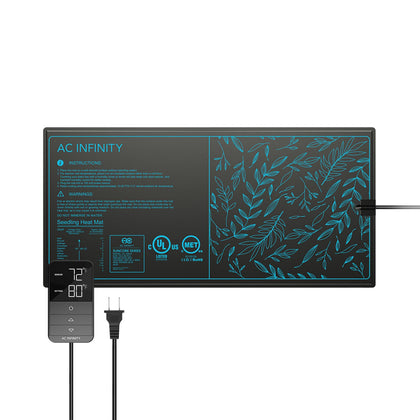 AC Infinity SUNCORE H3 seedling mat with digital thermostat for precise germination heat.