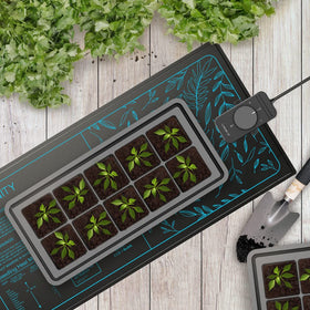 AC Infinity SUNCORE S3 germination and cloning scene promoting steady root warmth