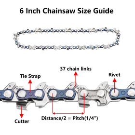 AccEncyc 18-point cutter chain enables efficient cutting through small limbs and shrubs.