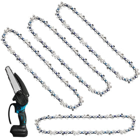 AccEncyc 6-Inch Mini Chainsaw Chain replacement with 37 drive links for smoother garden cuts.