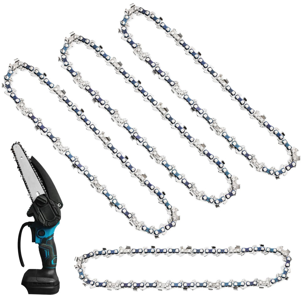 AccEncyc 6-Inch Mini Chainsaw Chain replacement with 37 drive links for smoother garden cuts.