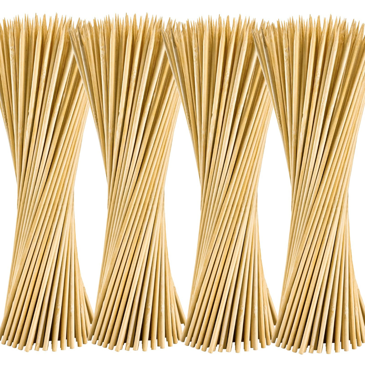 Accesfire bamboo skewers 4mm 12inch ideal for sturdy kebabs and even grilling