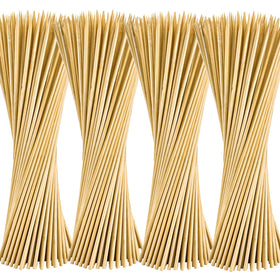 Accesfire bamboo skewers 4mm 12inch ideal for sturdy kebabs and even grilling