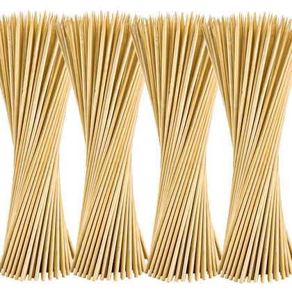 Accesfire bamboo skewers 4mm 12inch ideal for sturdy kebabs and even grilling