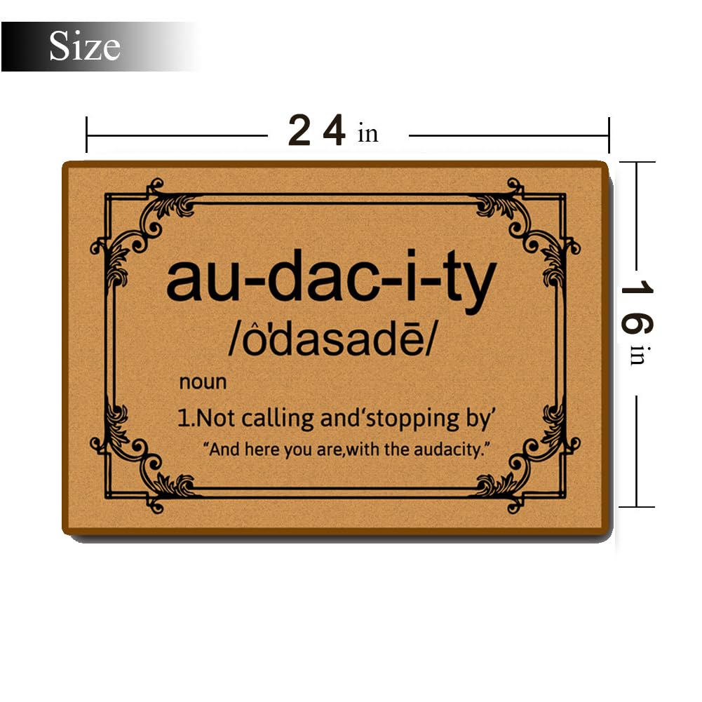 Accssoey Non-Slip Outdoor Mat trapping dirt and moisture at the threshold