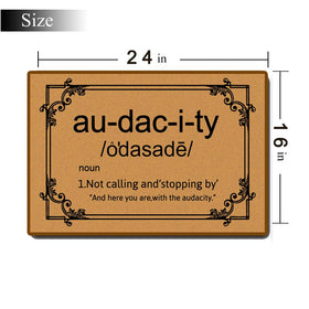 Accssoey Non-Slip Outdoor Mat trapping dirt and moisture at the threshold