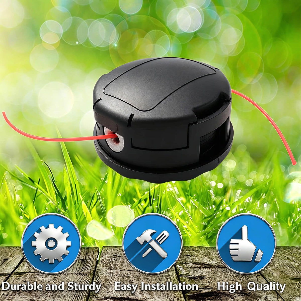 ACCYPRO 5-pack universal trimmer head close-up teeth detail