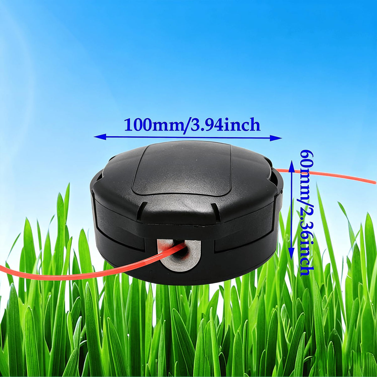 ACCYPRO 5-pack universal trimmer head mounted on trimmer bar