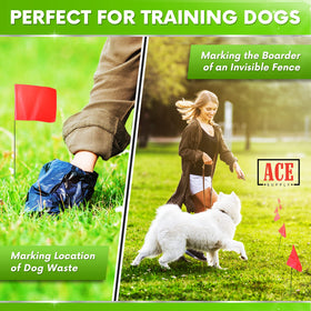 ACE Supply underground-utility flag orange aids safe construction planning.