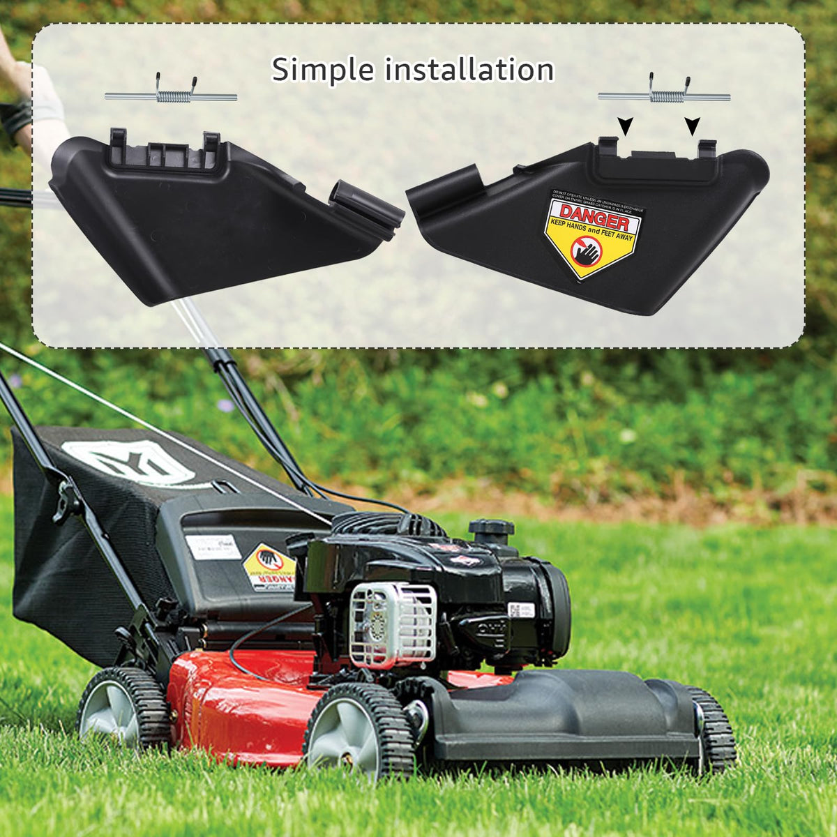 ACEANEA secure-fit design ensures reliable operation during mowing