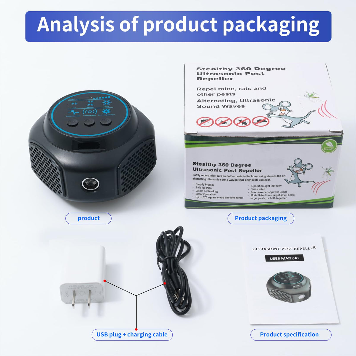 ACEBINTE Family-safe pest repeller suitable for living spaces