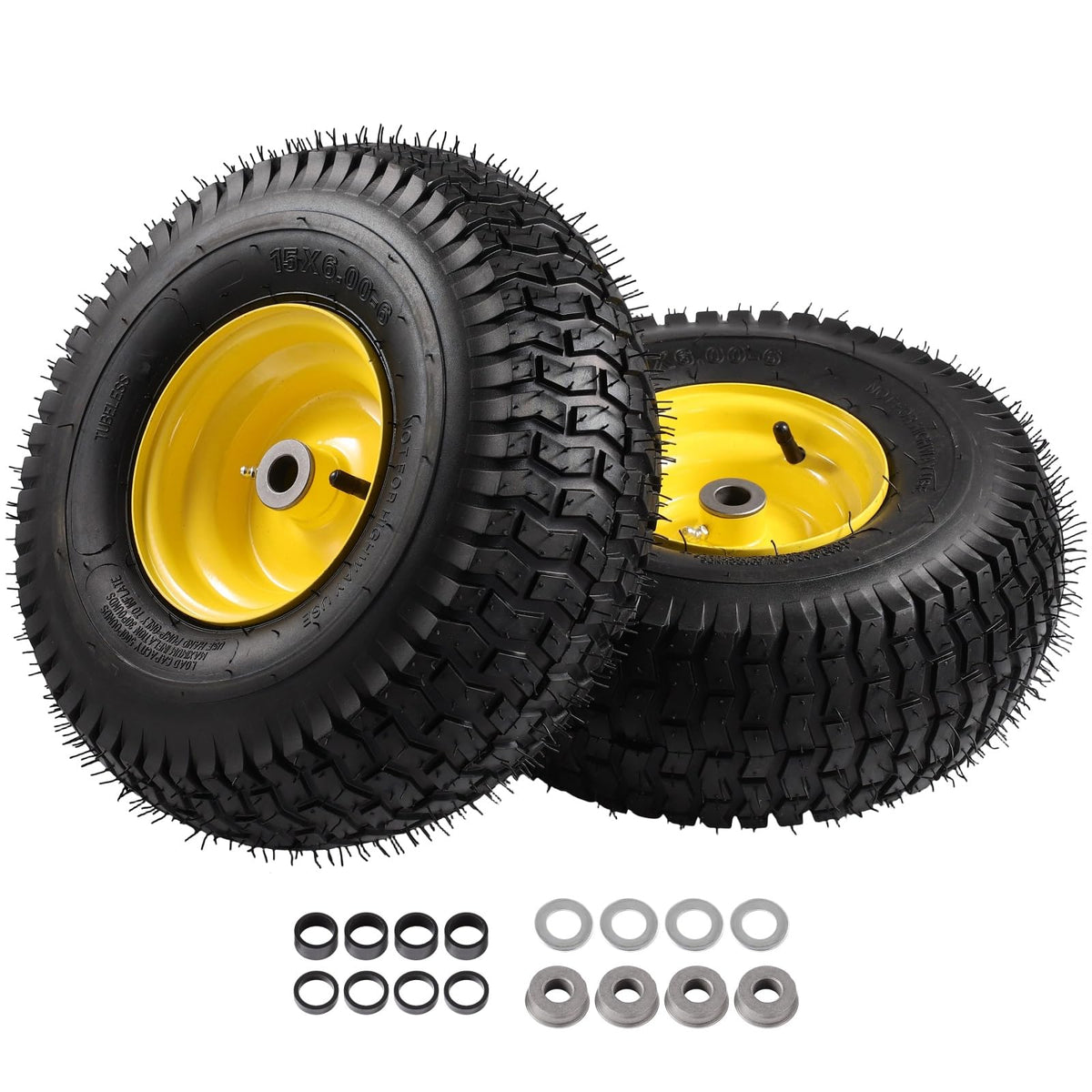 ACEBRI 15x6-6 front tire and wheel assembly ready for upgrade