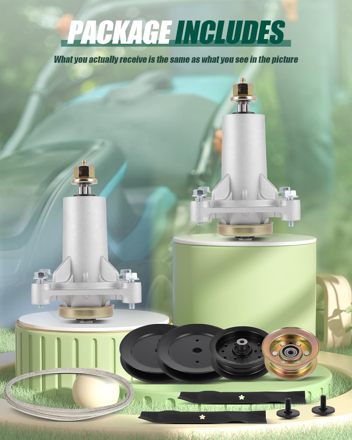 ACEBRI idler pulley for Poulan Pro 42 deck reduces belt wear.