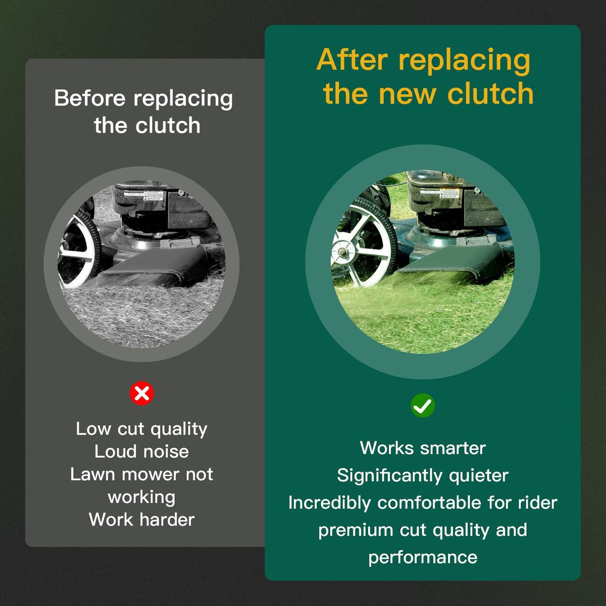 ACEBRI PTO clutch fitment for L120 and LA140 models ensures broad mowing compatibility