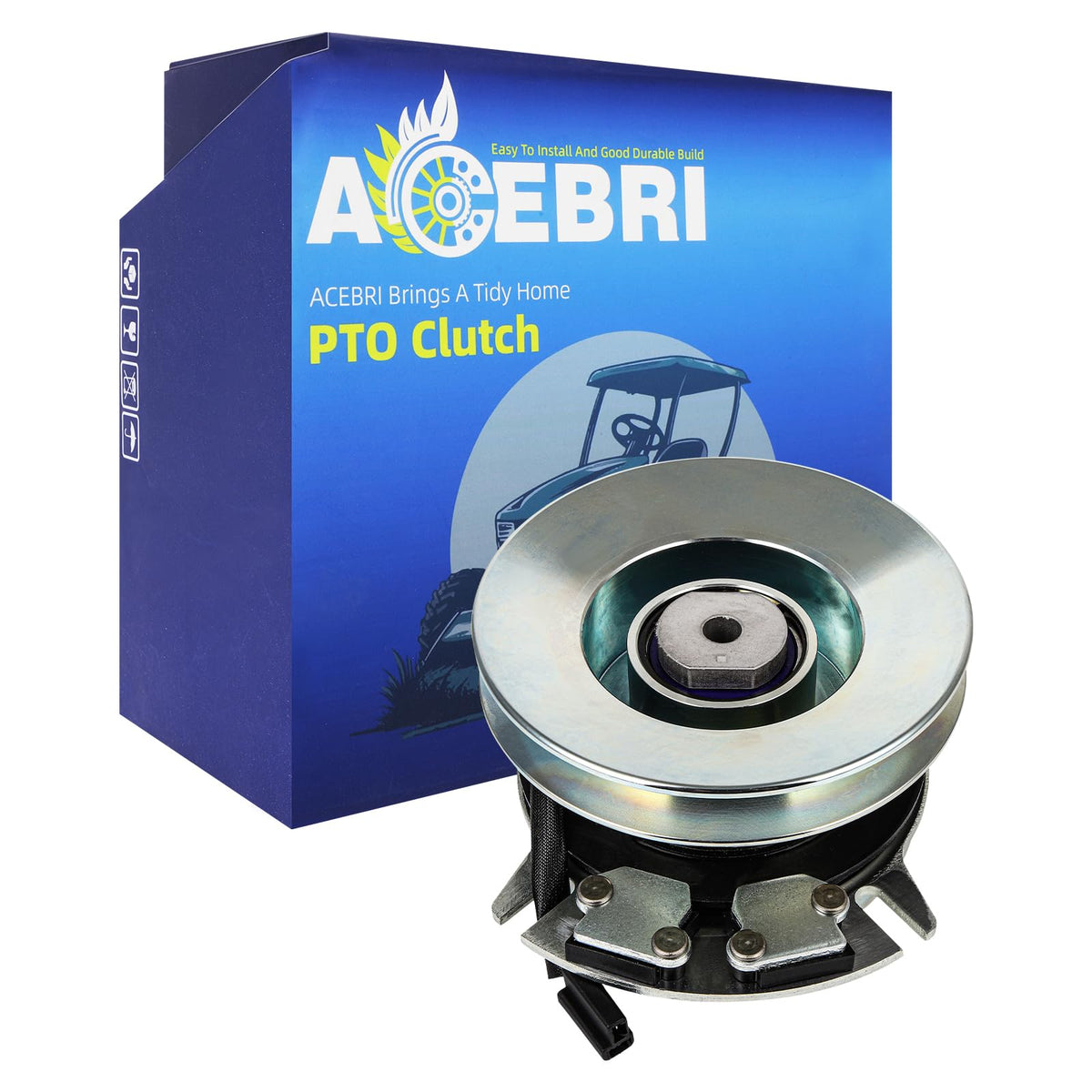 ACEBRI PTO clutch for Warner side view showing compact, durable design for reliable engagement