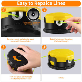 AceFox tool-free line replacement shows effortless loading and maintenance.