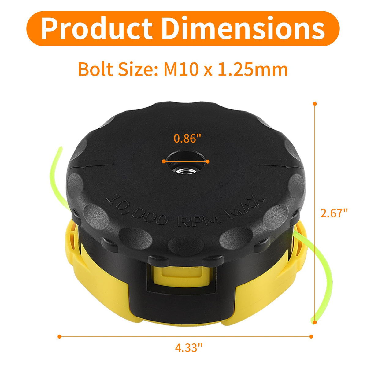 AceFox universal 400 trimmer head fits many models for quick upgrades.