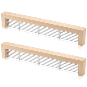 Acellegic beehive entrance reducer in wood for 10-frame hives improves ventilation